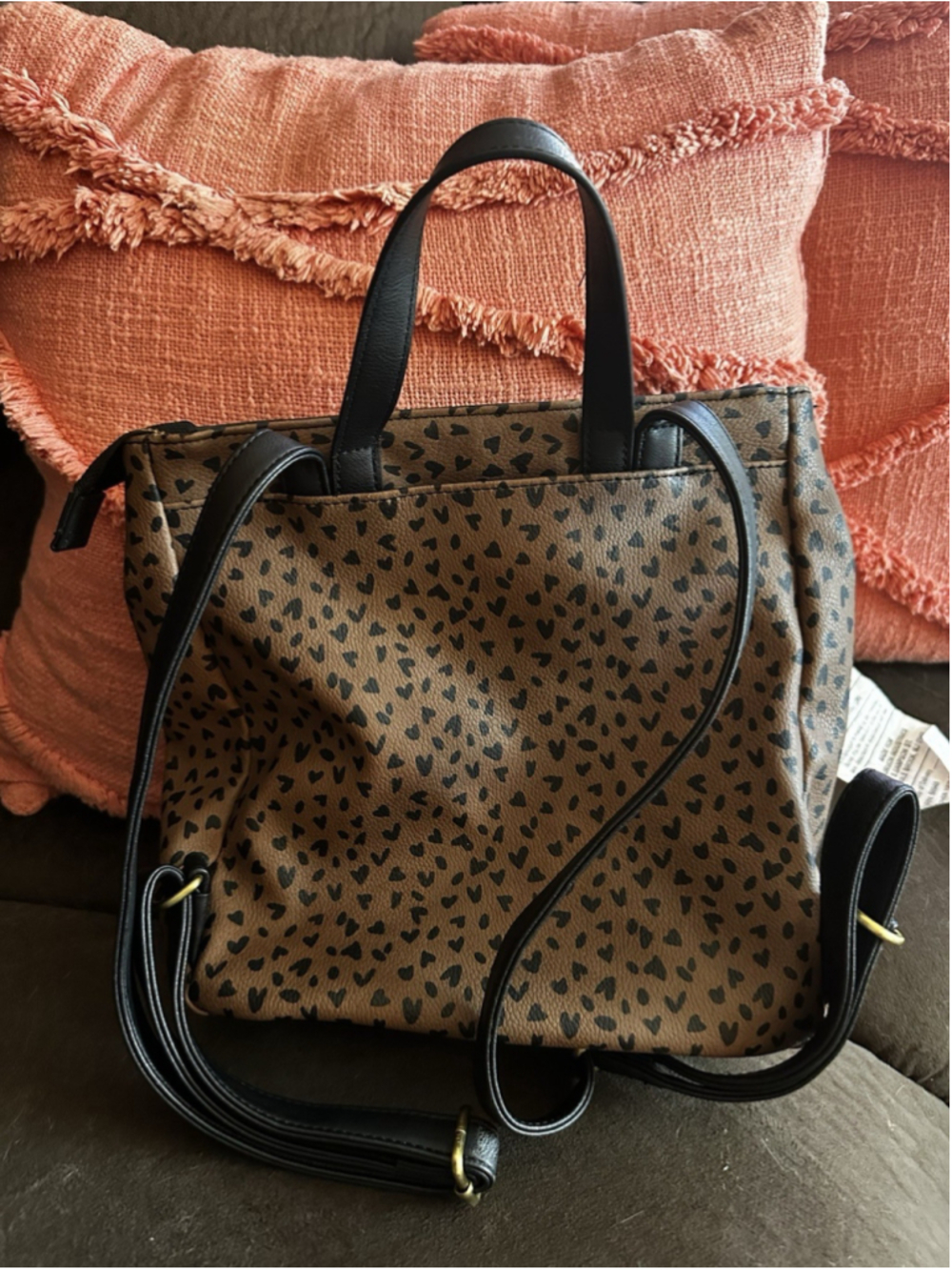 Magnolia Grace Boutique Leopard Print Backpack Purse for Women Animal Print Chic - Picture 9 of 12